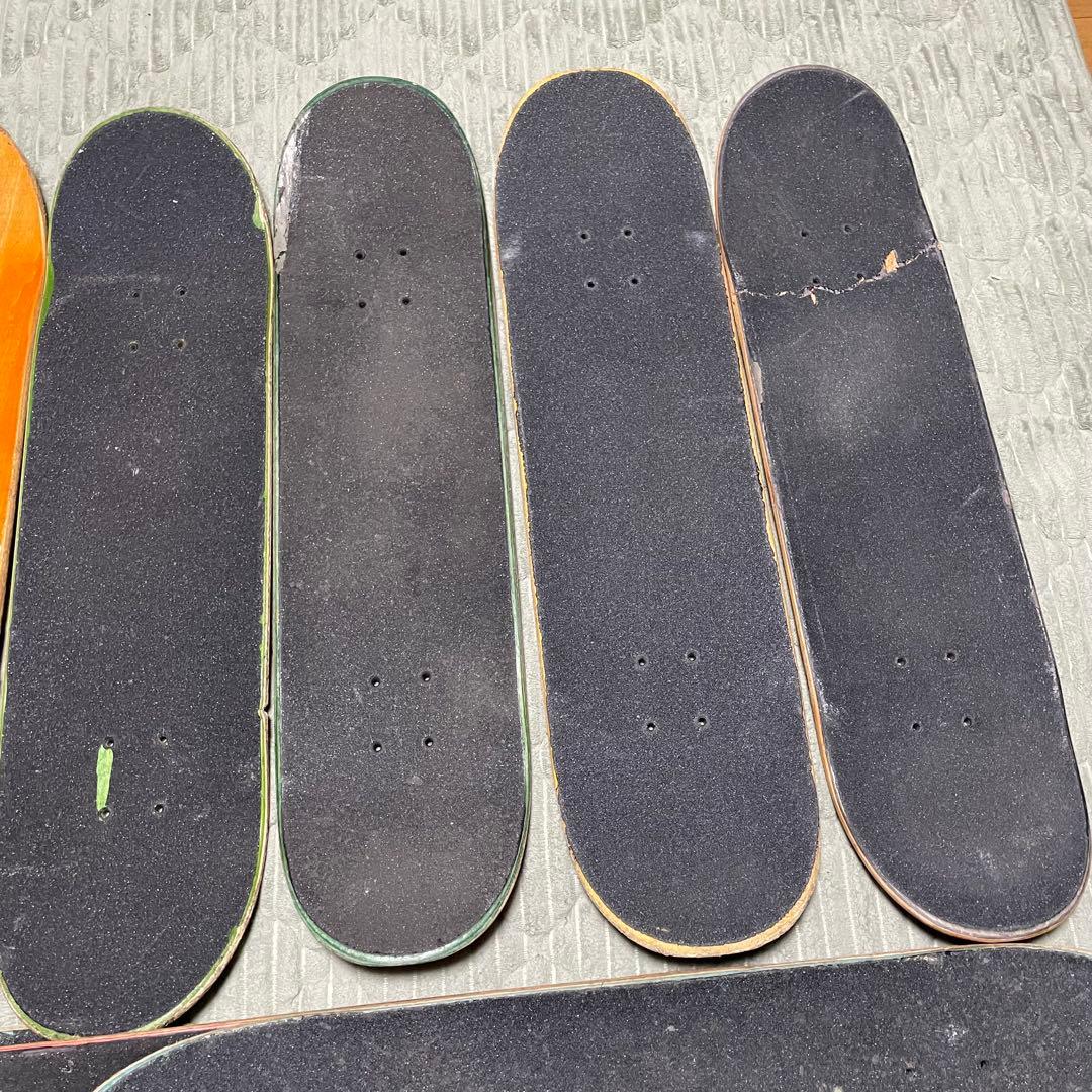 廃デッキ　15枚　オマケ付き　DIY まとめ売り　スケートボードデッキ　スケボー