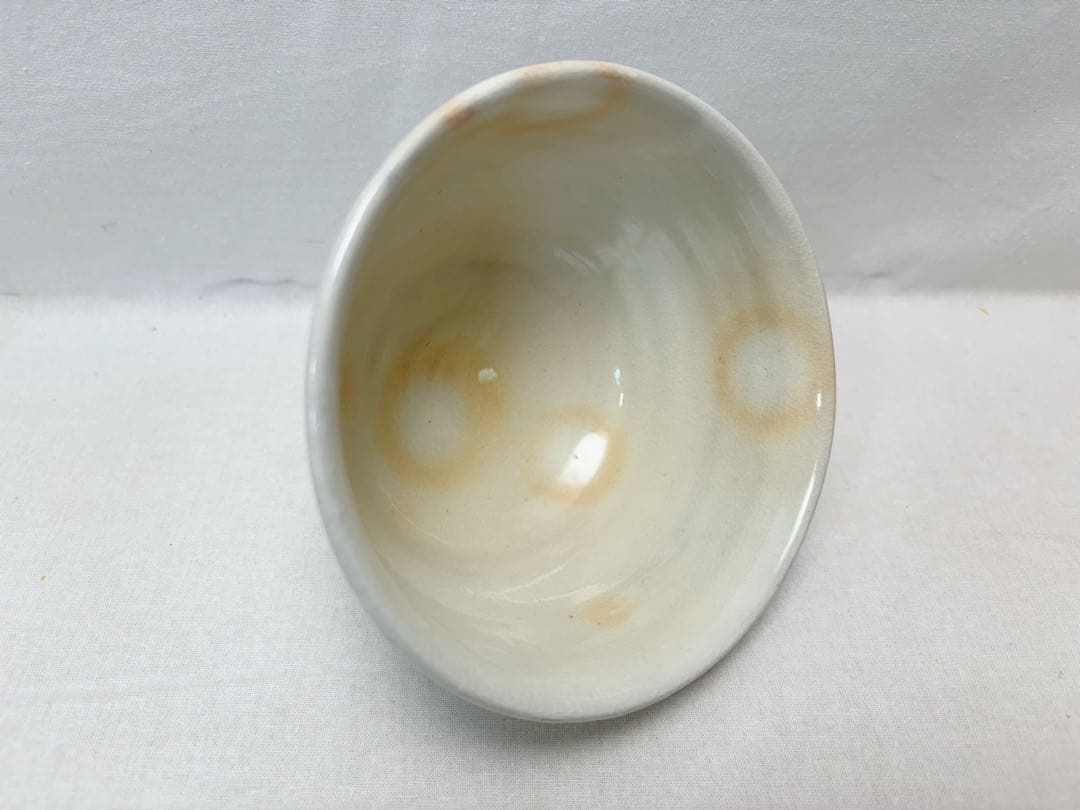 未使用 茶道具 清和窯 粉引 数茶碗 十客組 陶印 茶器 茶事 共布 共箱