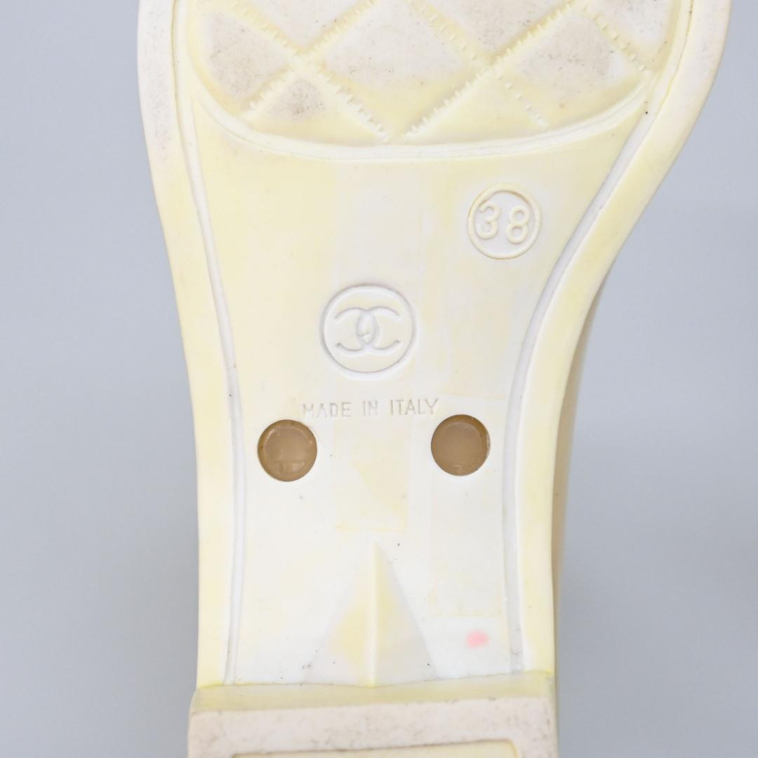 ■ 46552★年 シャネル レインブーツ ココマーク カメリア 38