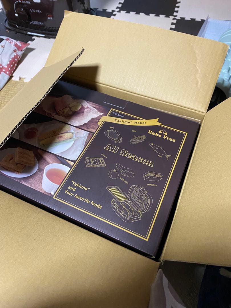 新品☆ドウシシャ 焼き芋メーカー ホットプレート 温度調節機能平面プレート付き