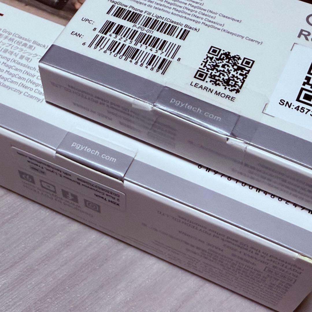 PGYTECH MagCam スマートフォン グリップ ライトセット ブラック