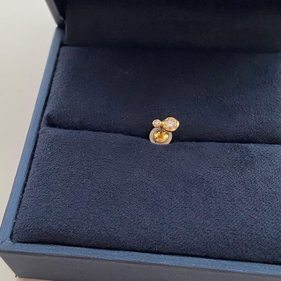 クアラントット　quarant’otto K18 ダイヤモンド　片耳　ピアス