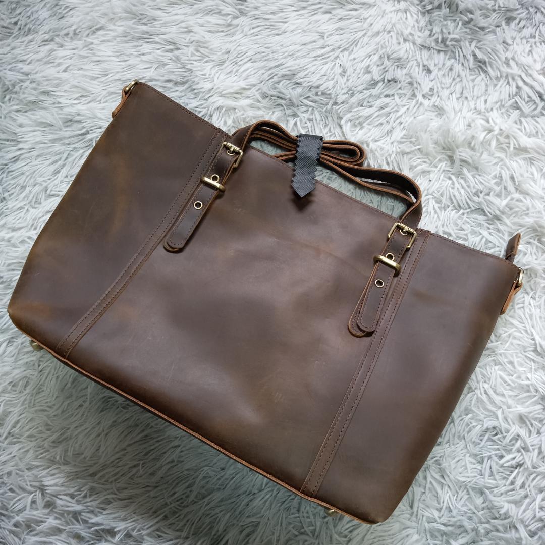 在庫処分✨ TIDING タイディング トートバッグ ダークブラウン