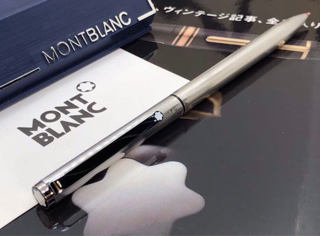カスタム品！1本は欲しい2カラーボールペンNo2735輝くバフ仕上げ★モンブラン