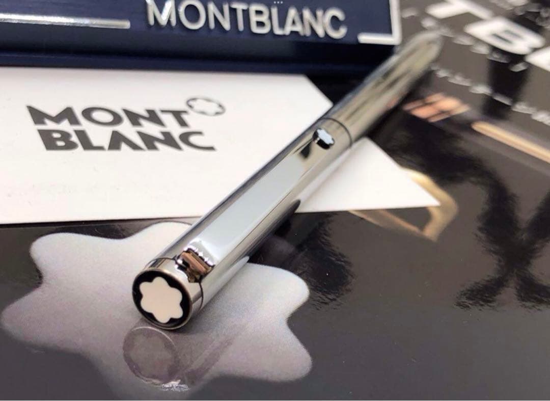 カスタム品！1本は欲しい2カラーボールペンNo2735輝くバフ仕上げ★モンブラン