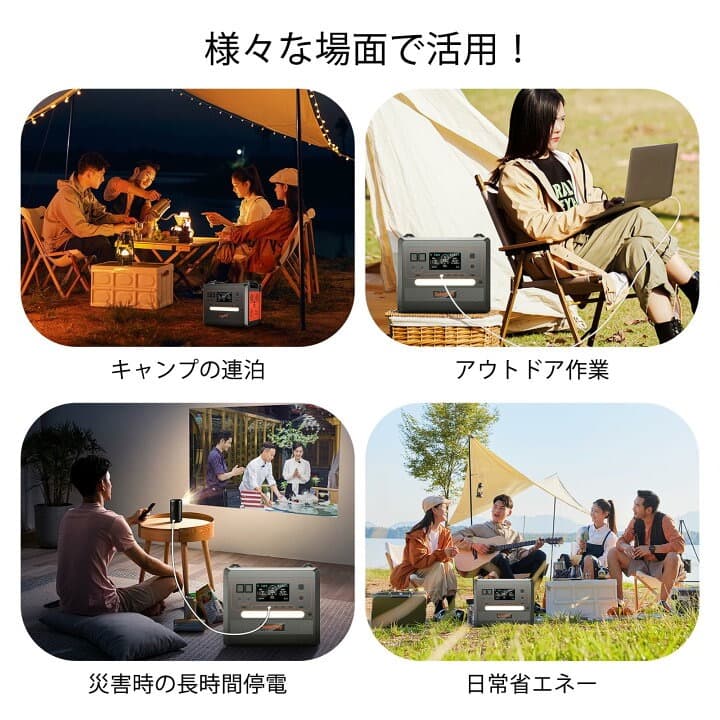 ポータブル電源 2300Wh 14出力ポート