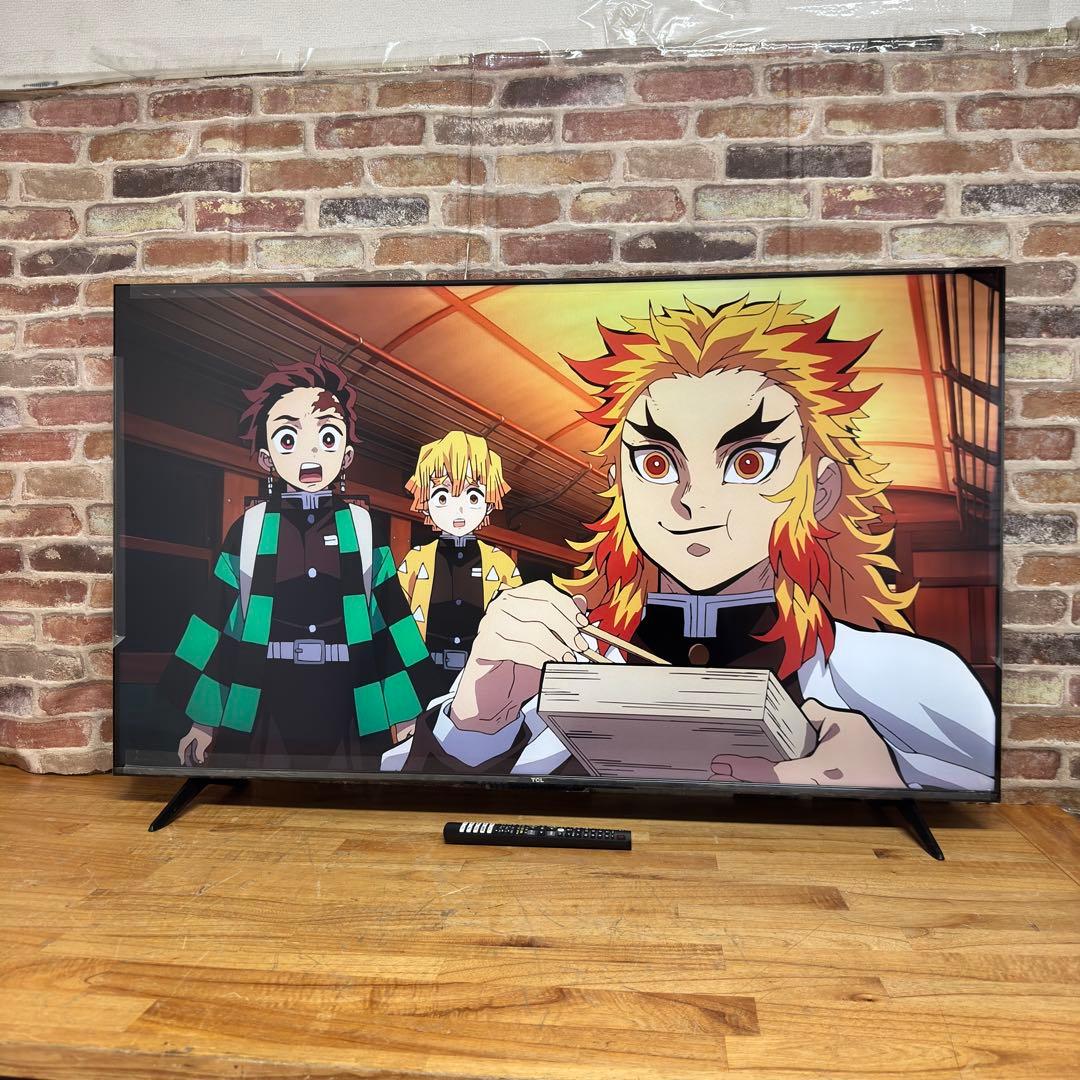 TCL 50V型4K 液晶テレビ スマートテレビ 50P615 動画配信アプリ○