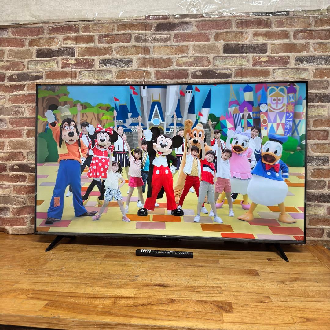 TCL 50V型4K 液晶テレビ スマートテレビ 50P615 動画配信アプリ○