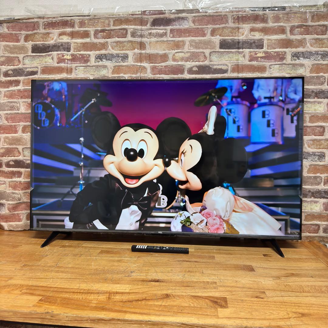 TCL 50V型4K 液晶テレビ スマートテレビ 50P615 動画配信アプリ○