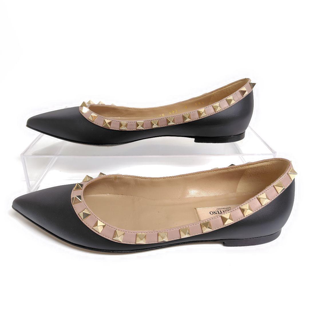 ★PHS様★バレンチノ フラットシューズ 35.5 スタッズ ポインテッド