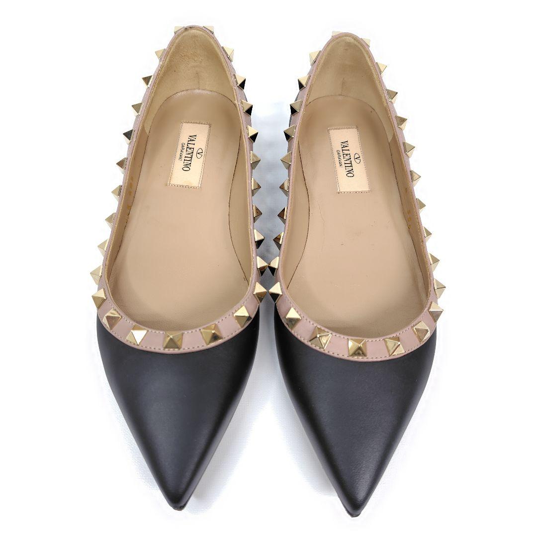 ★PHS様★バレンチノ フラットシューズ 35.5 スタッズ ポインテッド