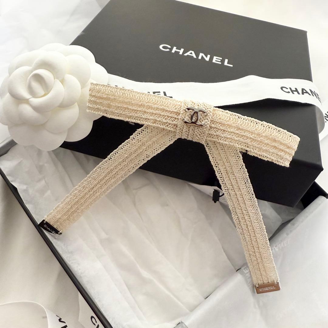 【新品☆箱/ショッパー付き】CHANEL バレッタ リボン