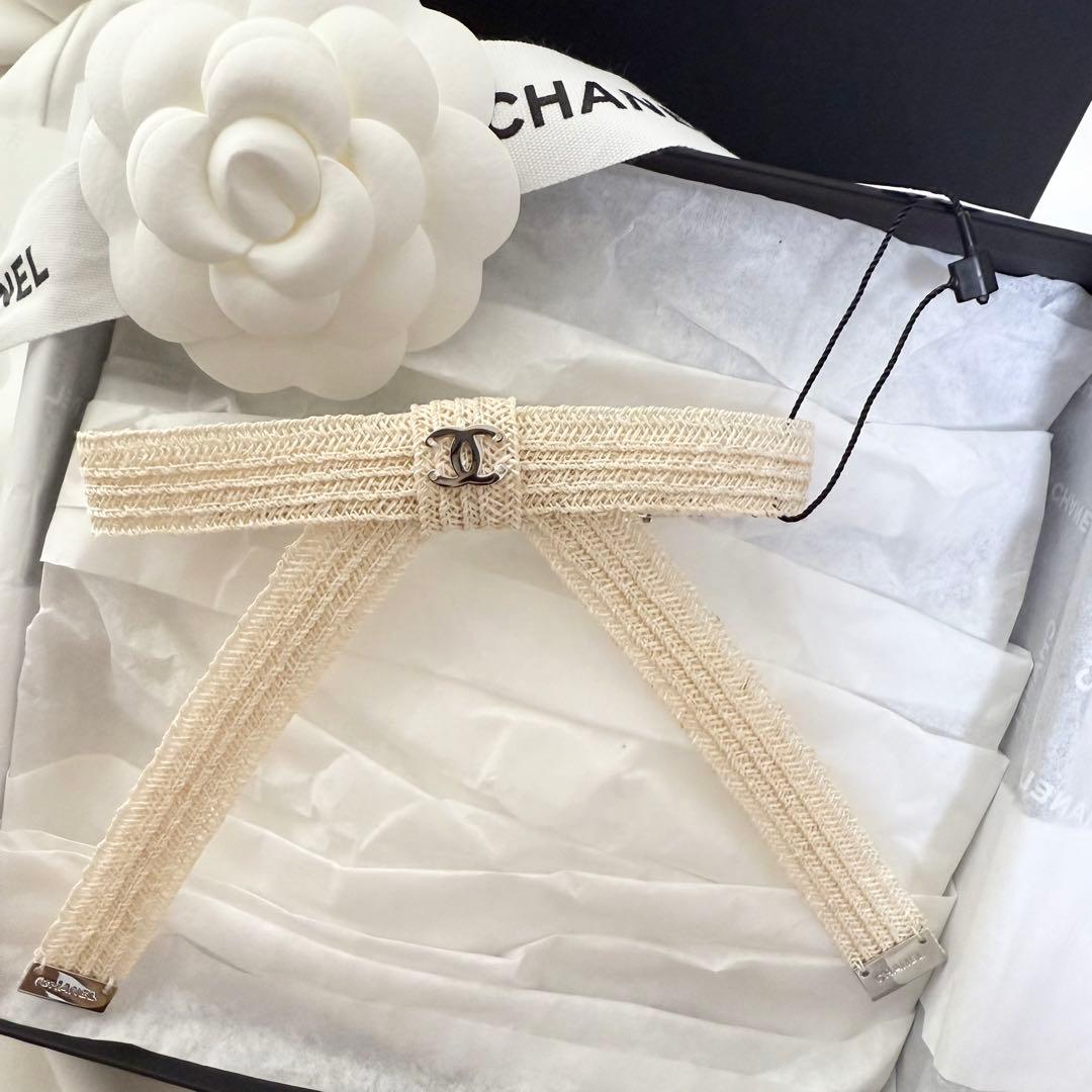 【新品☆箱/ショッパー付き】CHANEL バレッタ リボン