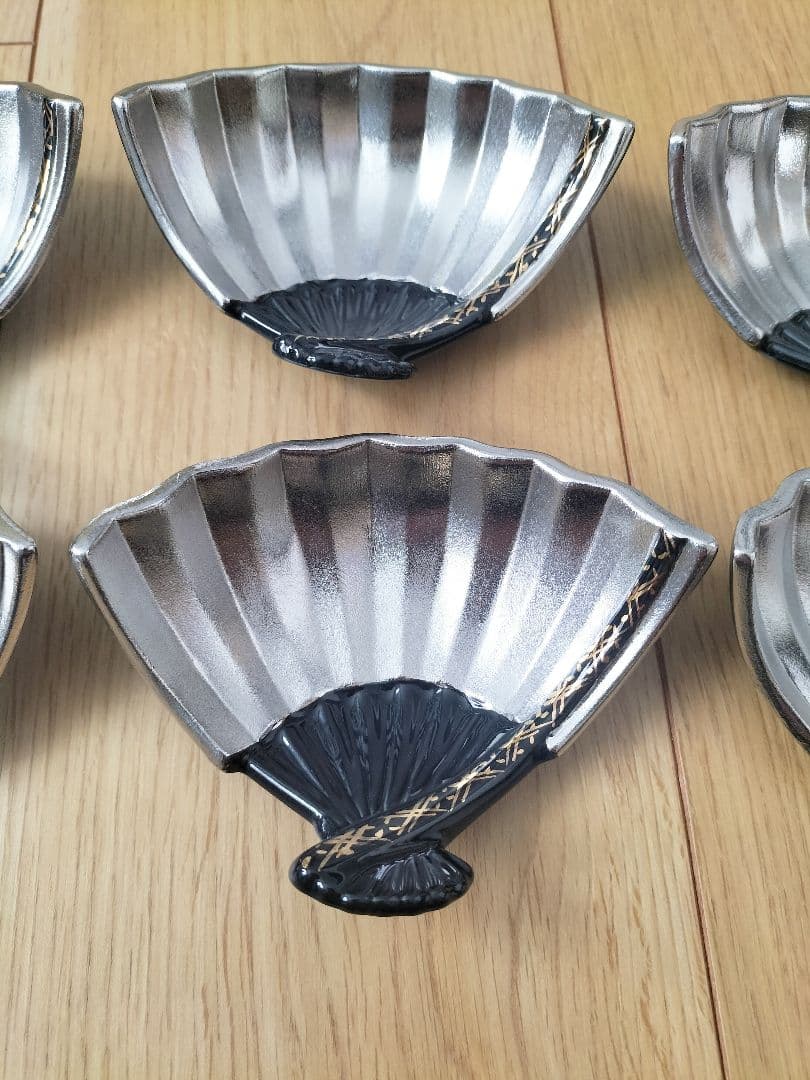 有田焼 錦右衛門窯 扇型珍味入れ 6個セット新品・未使用