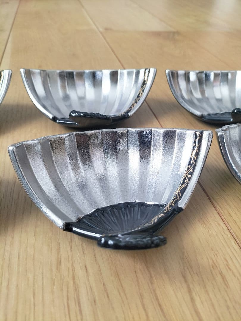 有田焼 錦右衛門窯 扇型珍味入れ 6個セット新品・未使用