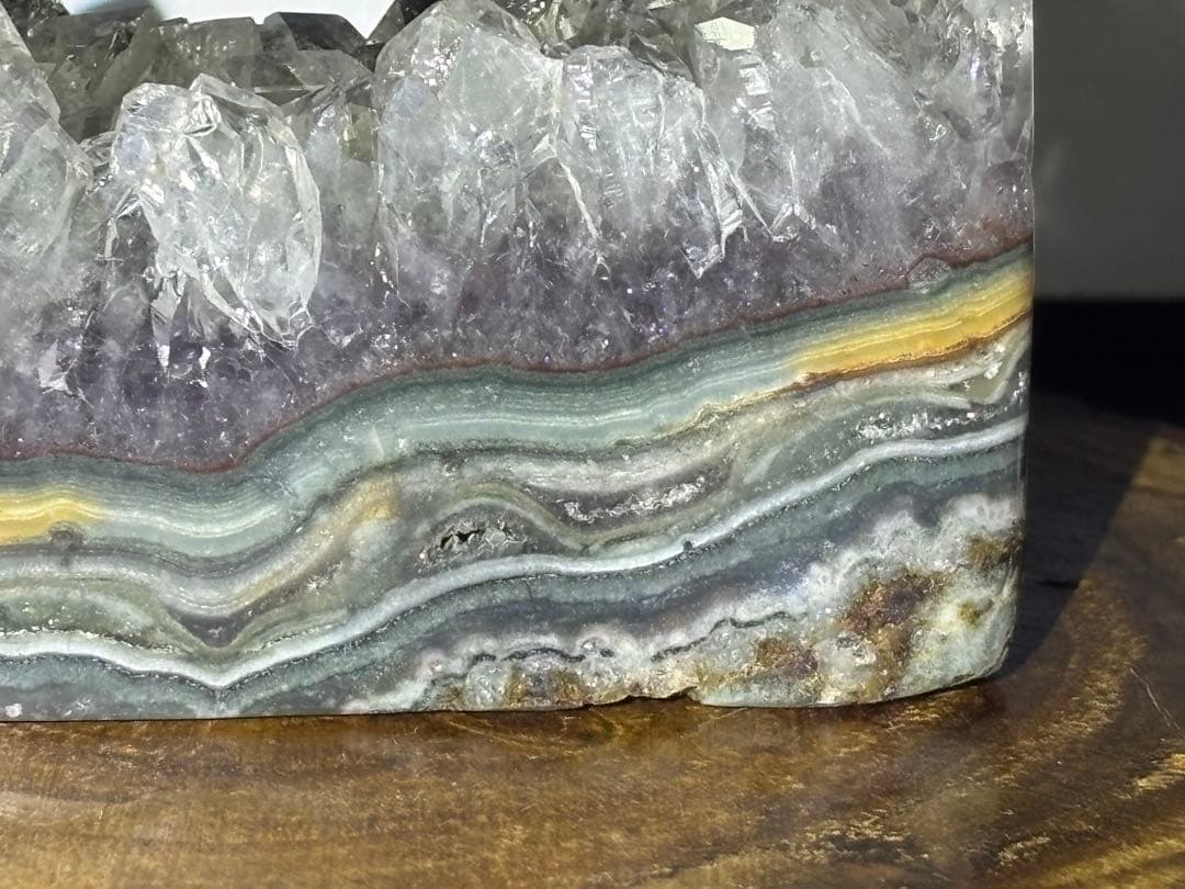 ウルグアイ産　天然非加熱　プラシオライト　グリーンアメジスト　244g