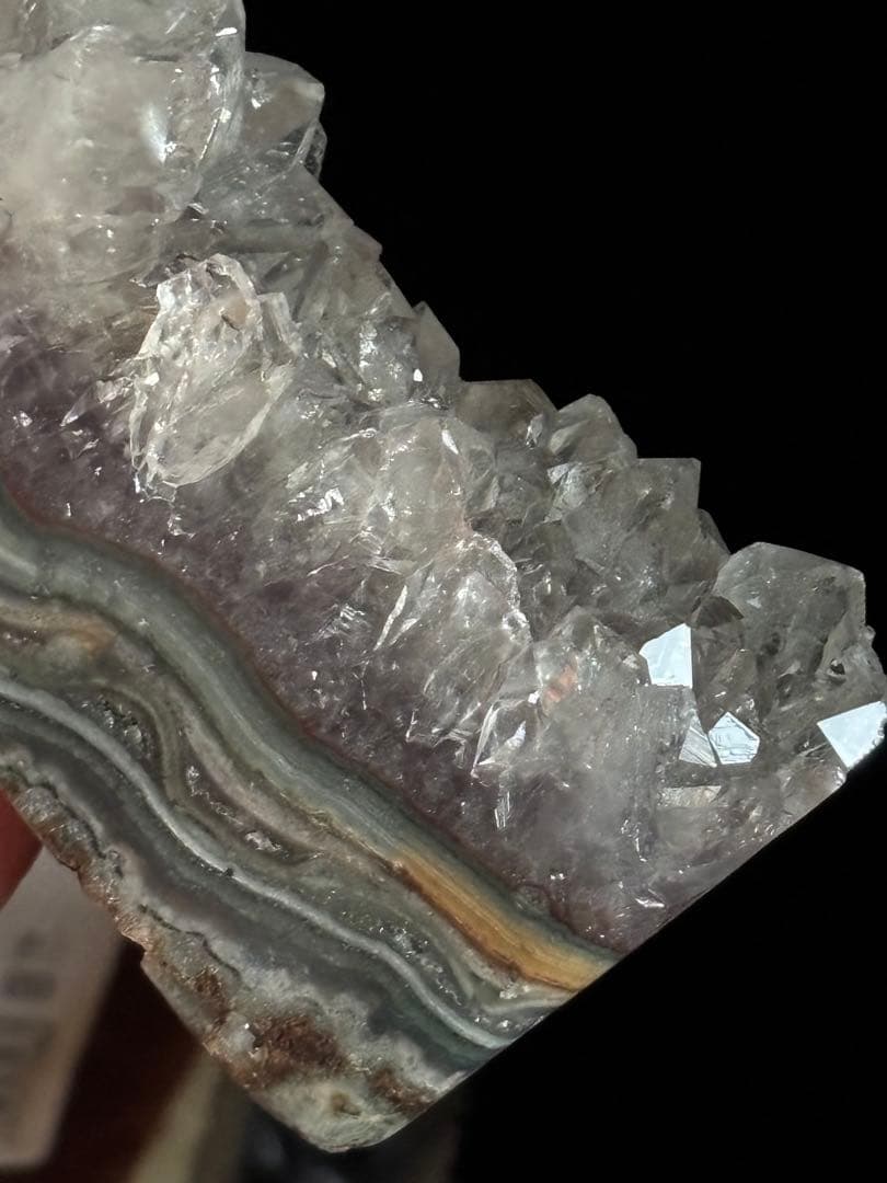 ウルグアイ産　天然非加熱　プラシオライト　グリーンアメジスト　244g