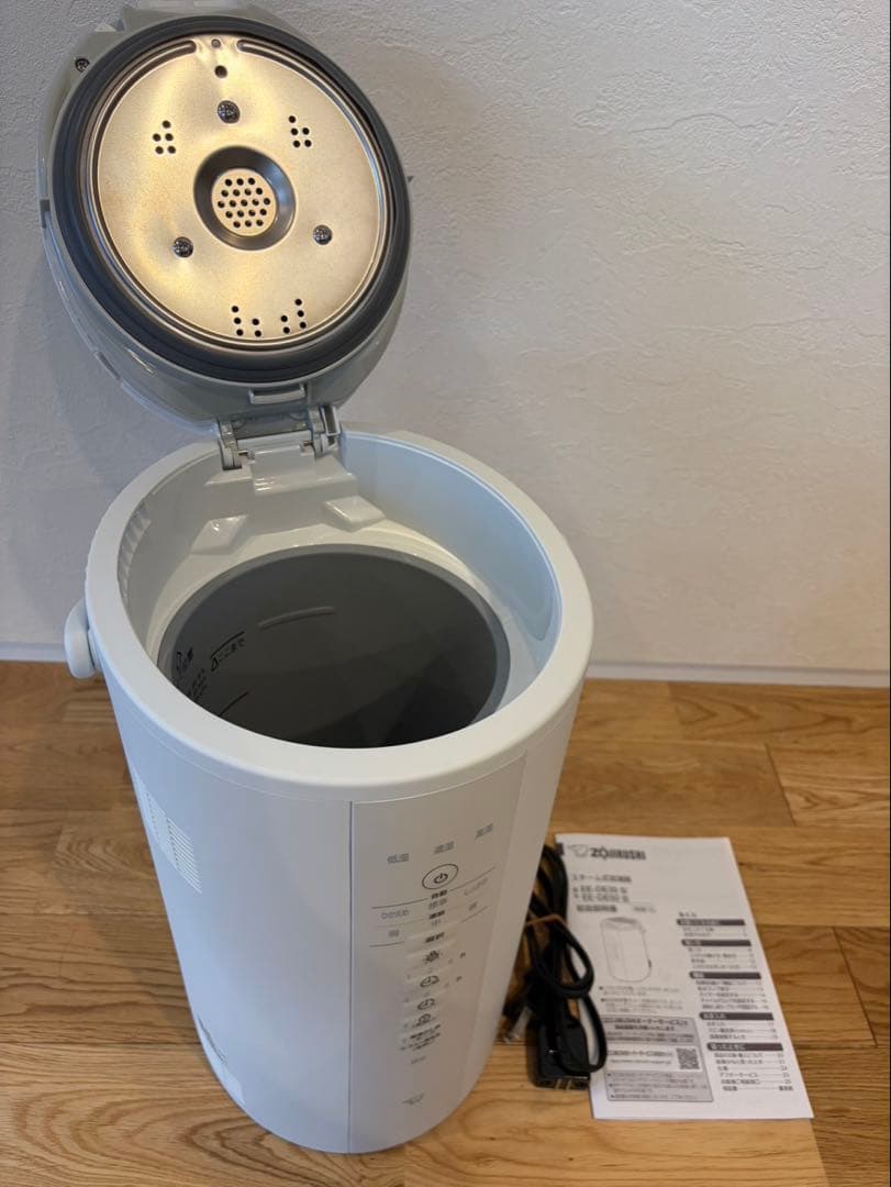 【美品】象印　スチーム式加湿器EE-DE50-WA ホワイト　2024年製