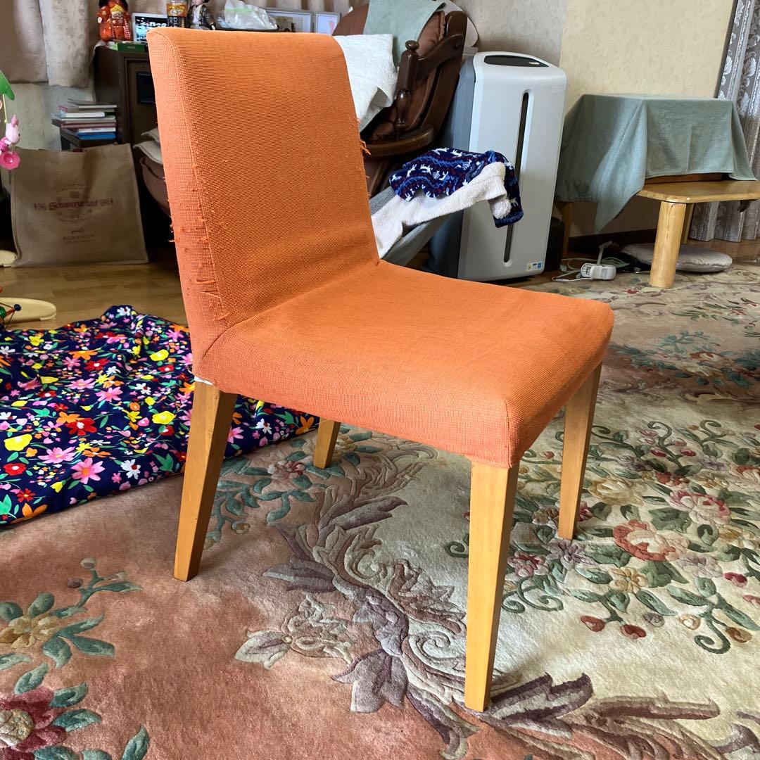 ダイニングチェアセット　椅子4脚取り替えカバー新品あり