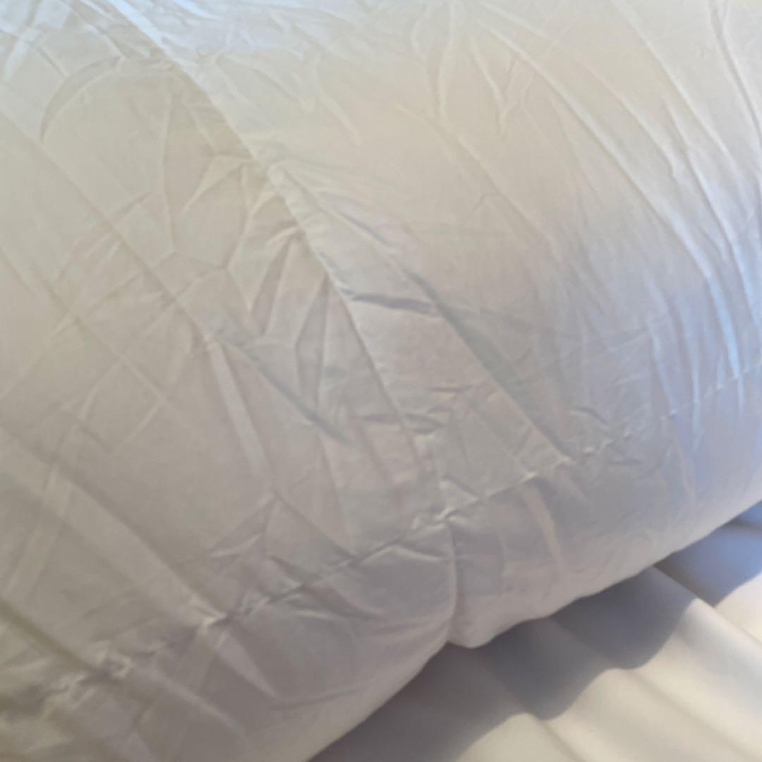 無印良品 クイーン羽毛掛け布団 麻と綿のふとんカバー2枚付き