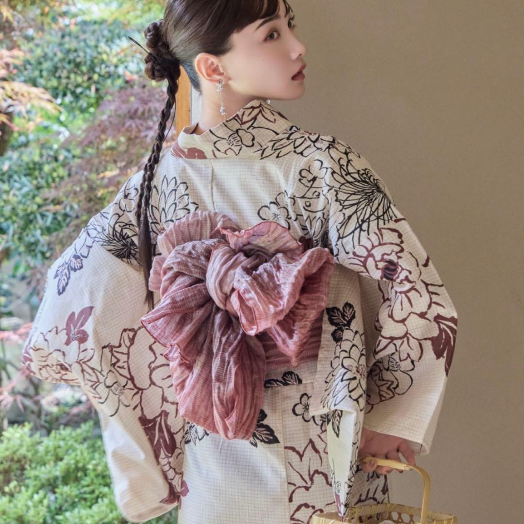 hinari × utatane浴衣セット 牡丹 Sサイズ