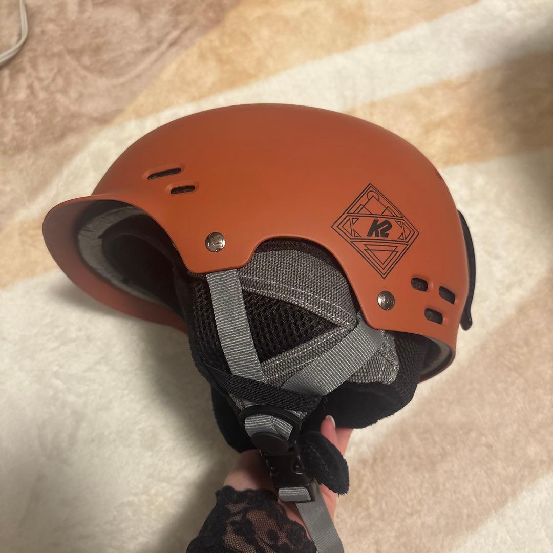 K2 ヘルメット オレンジ　スノーボードスキーヘルメット