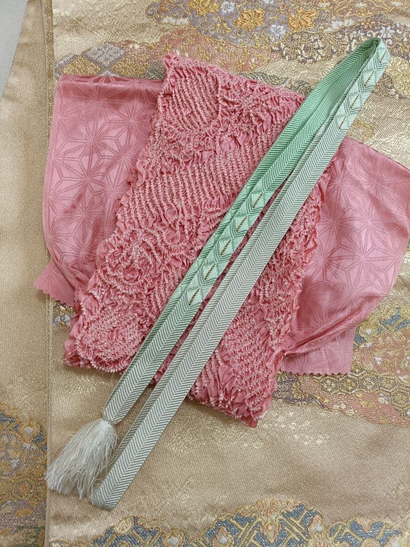 正絹訪問着　フルセット４点　入学式　卒業式　宮参り　七五三