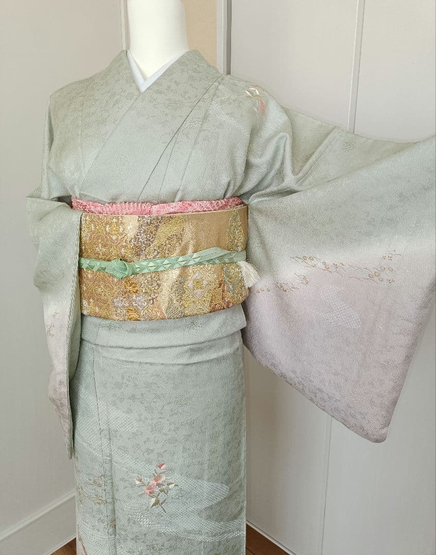 正絹訪問着　フルセット４点　入学式　卒業式　宮参り　七五三