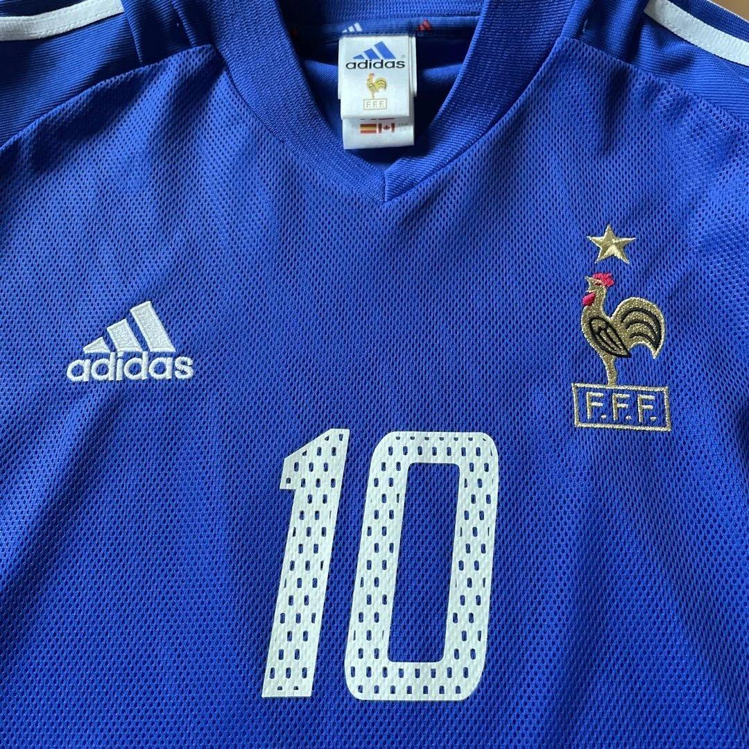 【美品】ジダン フランス代表  ユニフォーム 02-03