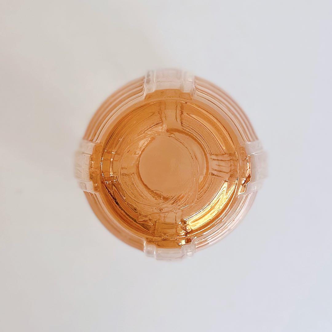 ヴィンテージ ピンクガラスのフラワーベース 花瓶 アール・デコ フランス