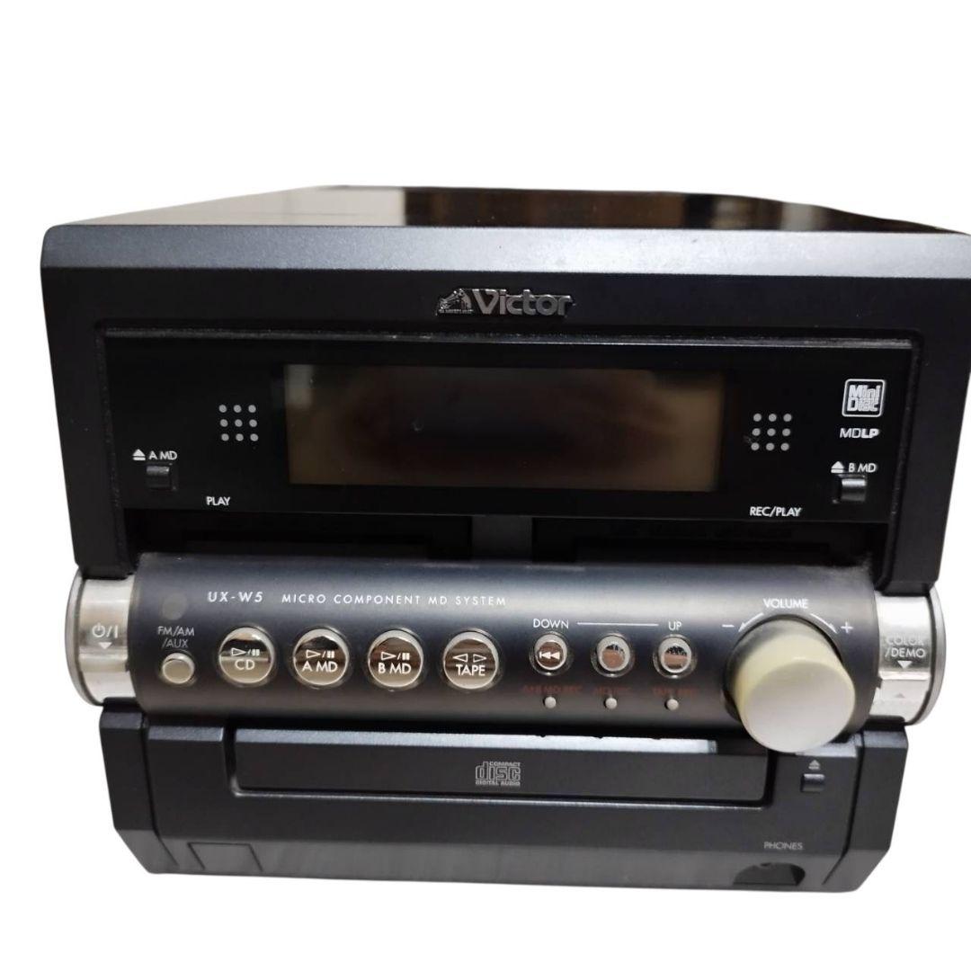 【CD.MD再生確認済み】 Victor ミニコンポ　UX-W5-B