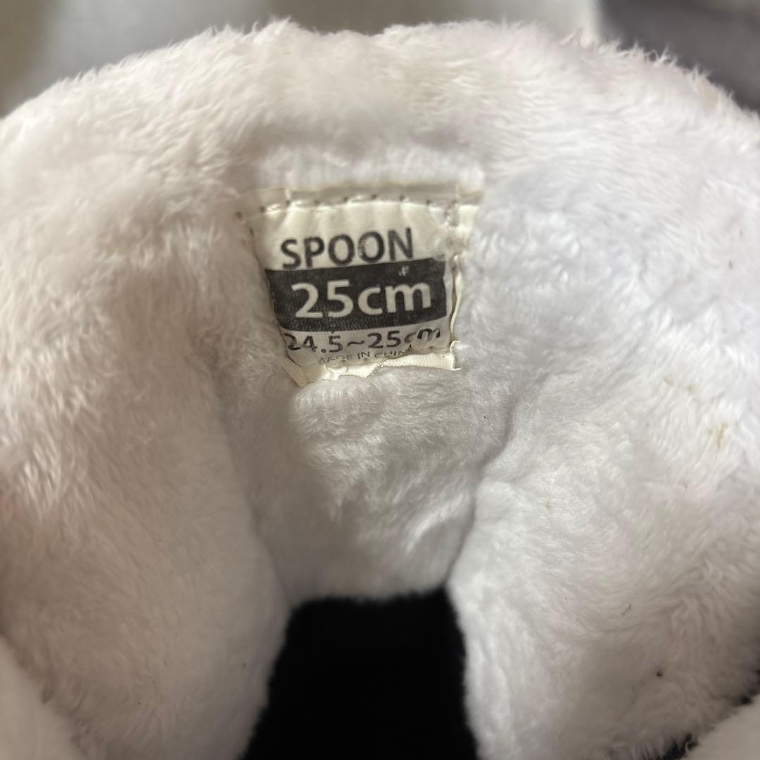 【SPOON】KID ダイヤル式スノーボードブーツ　ブラック×ブルー【25cm】