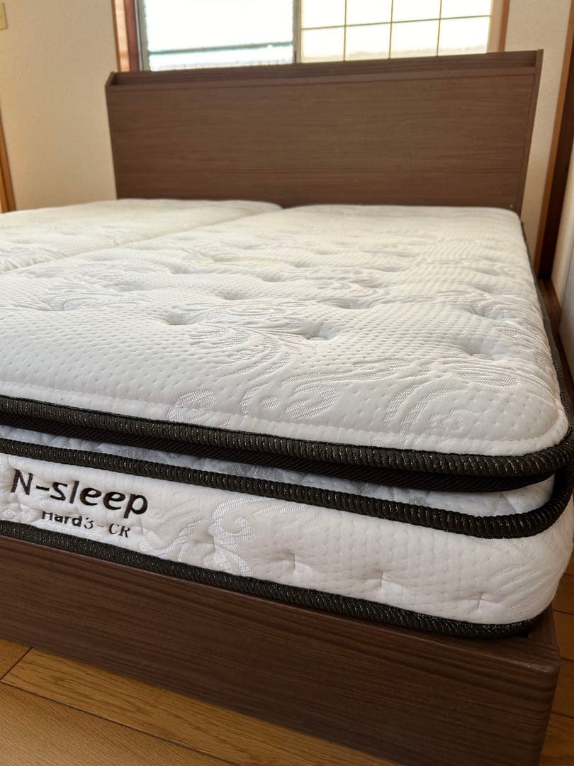 【ニトリ】クイーンベッドフレーム・マットレス 2枚セット