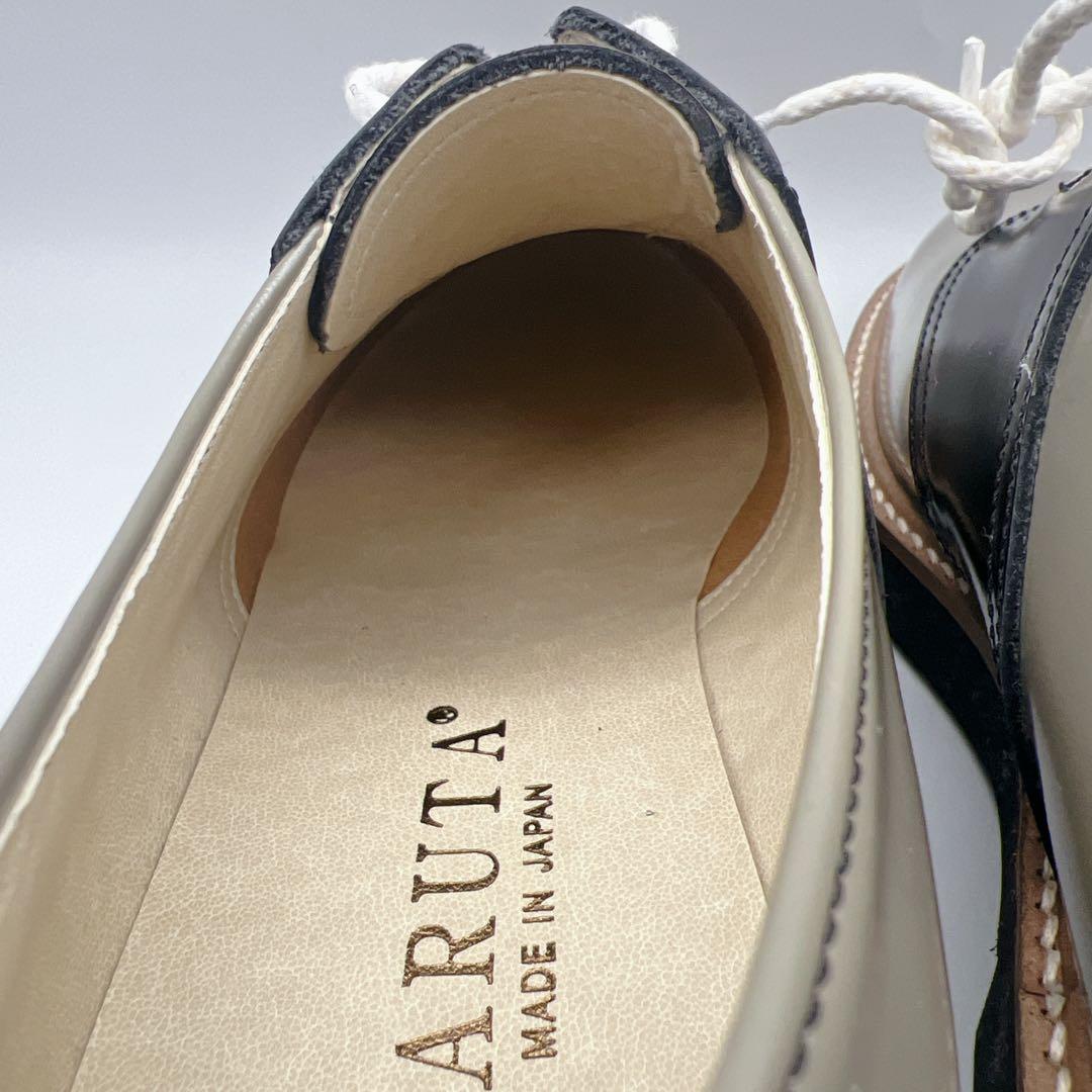 【未使用級】ハルタ 【23.5】 HARUTA サドルシューズ