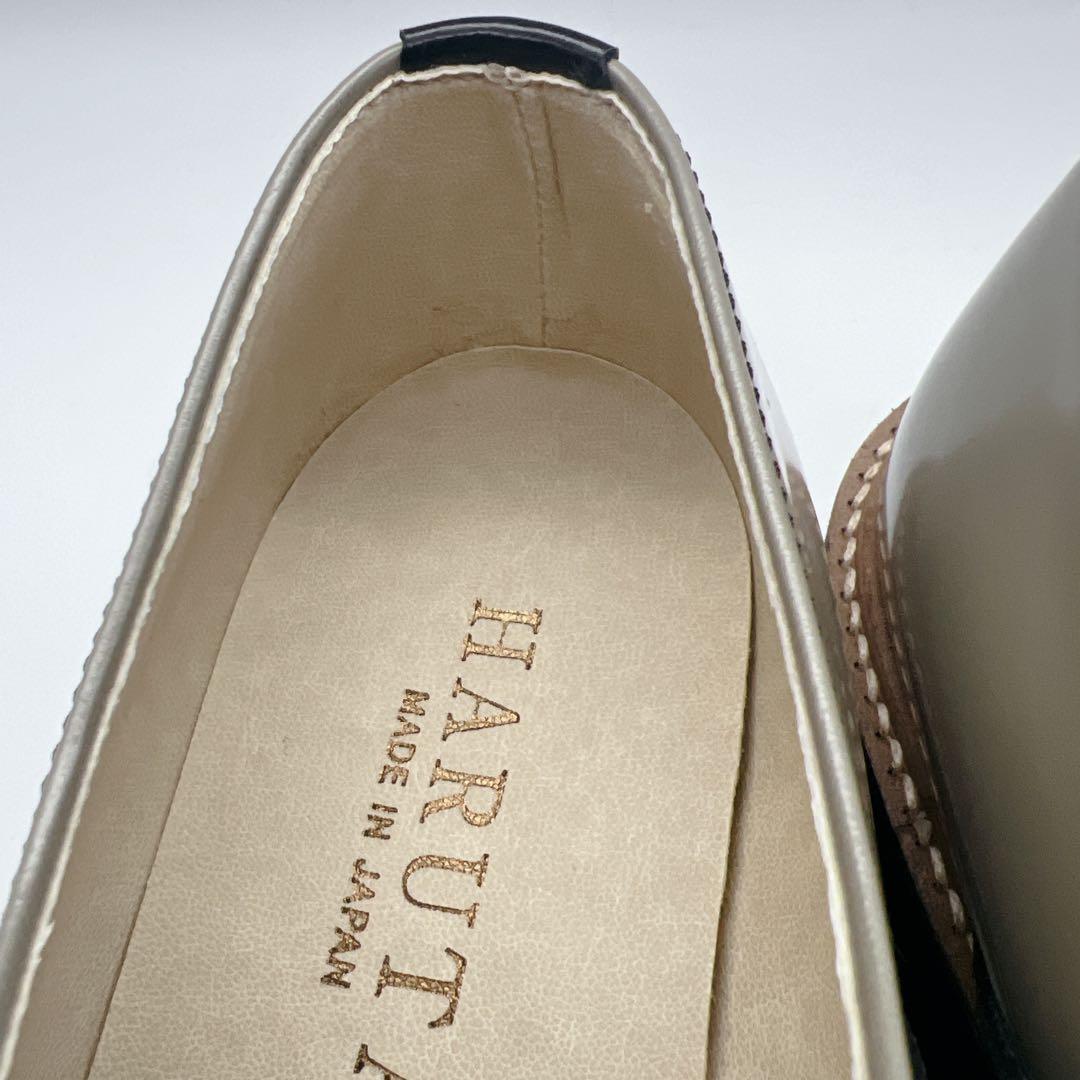 【未使用級】ハルタ 【23.5】 HARUTA サドルシューズ