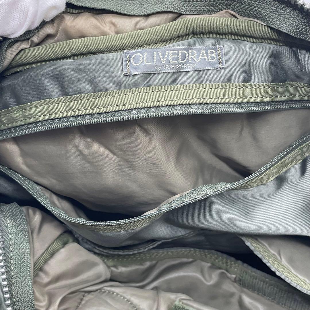 ⑧BN3887□PORTER ヘッドポーター タンカー ボストンバッグ グリーン