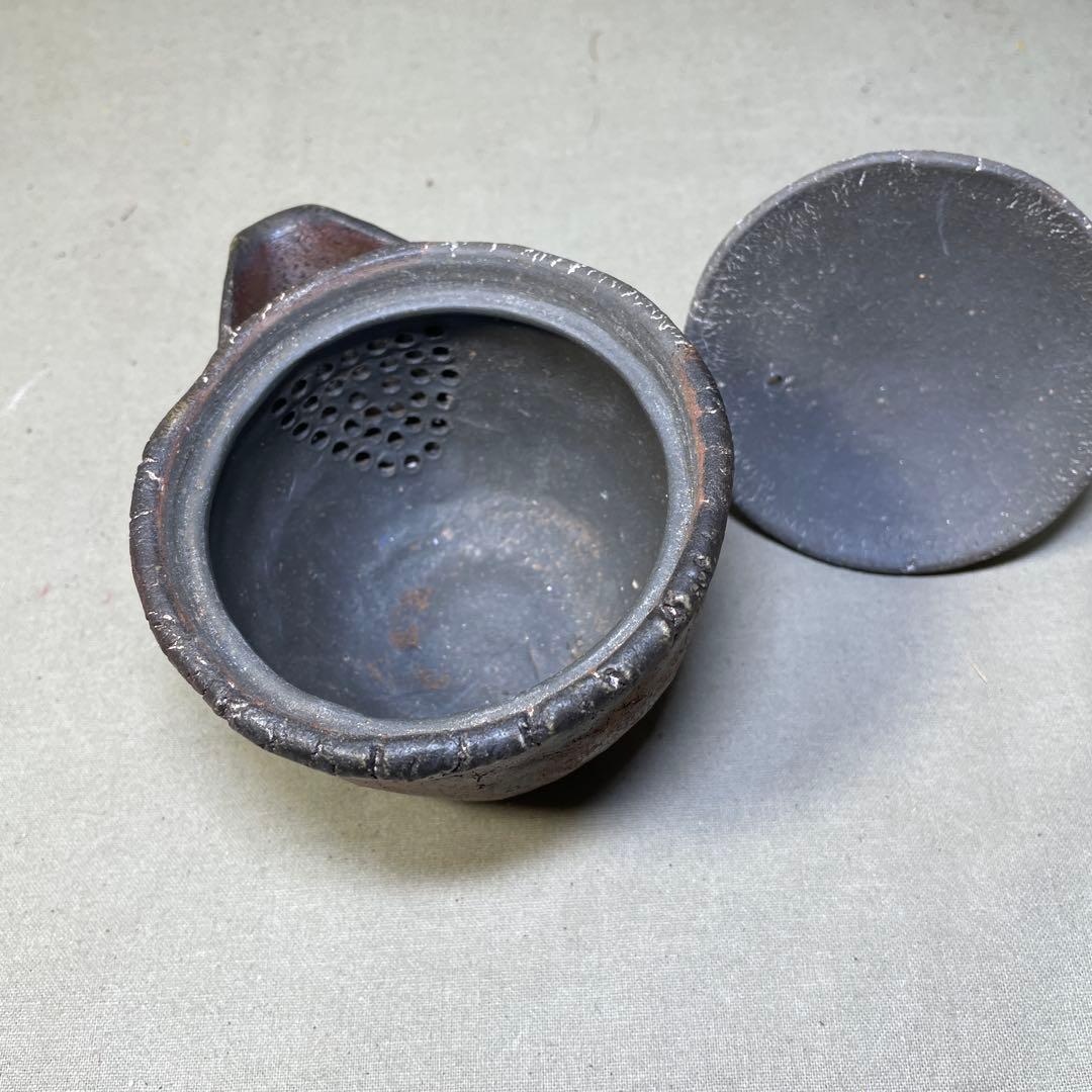 ト*ン様 備前焼　備前手造り龍宝瓶　獅子宝瓶 在銘 ２点セット 煎茶器 急須 煎