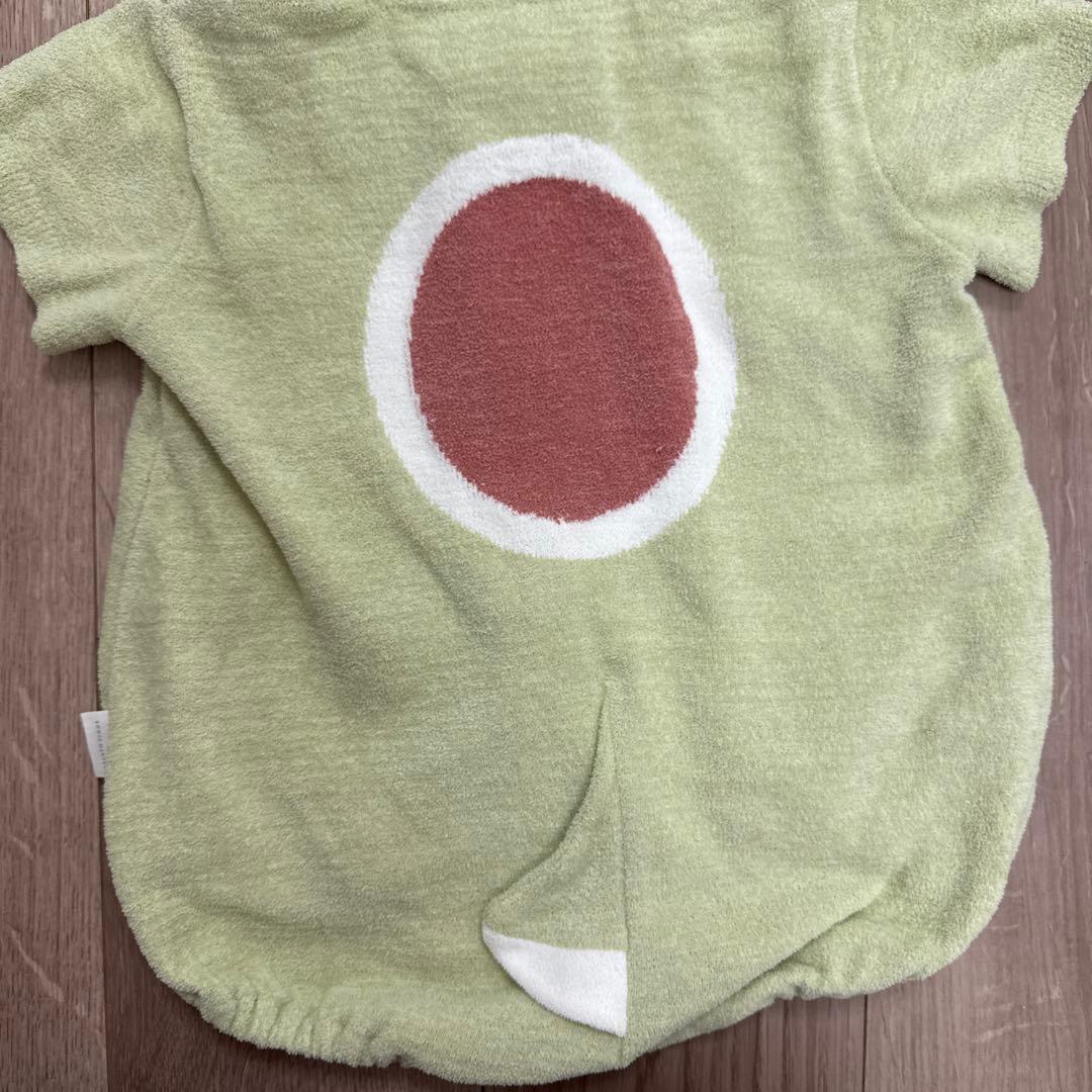 【美品】80 ジェラートピケ　ヨッシー　ロンパース　半袖