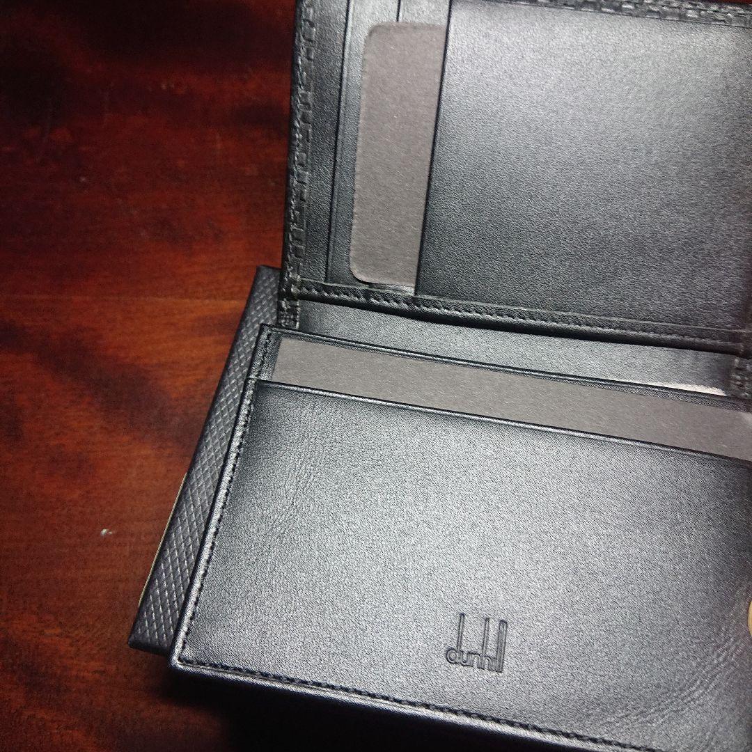 ダンヒル MICRO D-EIGHT レザーメッシュ 名刺入れ