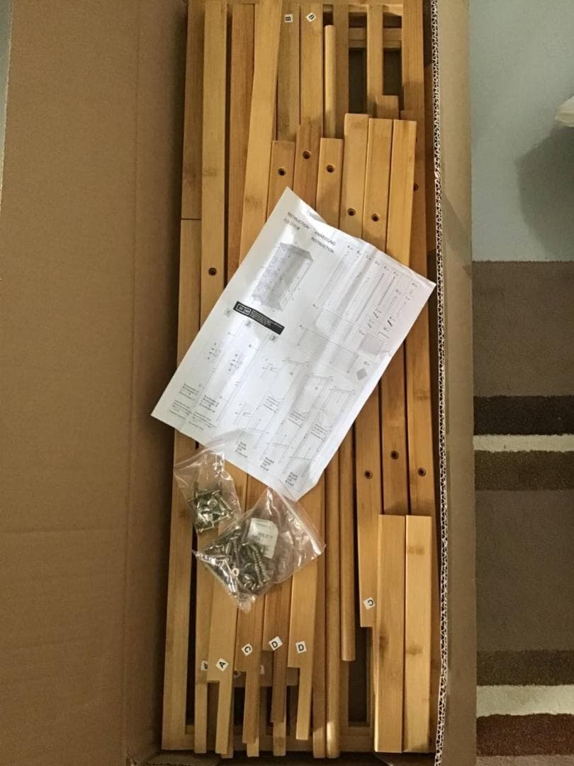 竹製ハンガーラック 幅90cmx高さ146cm カーテン・棚付き 大容量