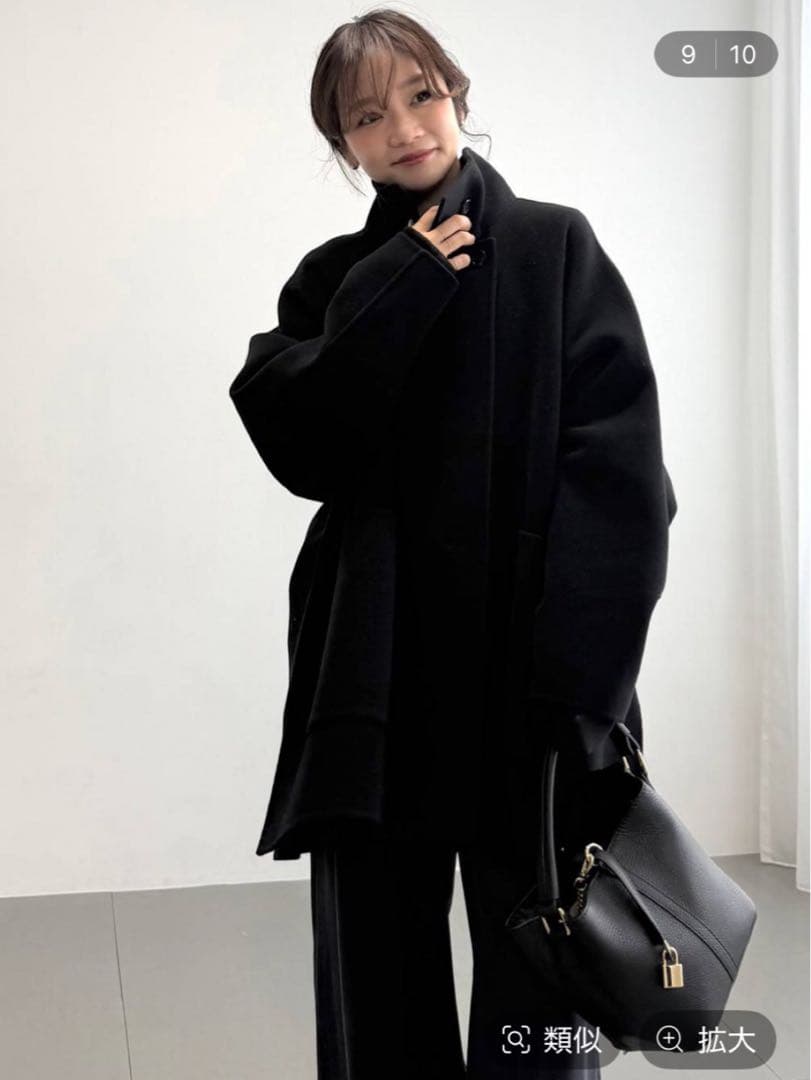 【BABYLONE】バビロン⭐︎未使用　ウールドルマンコート黒