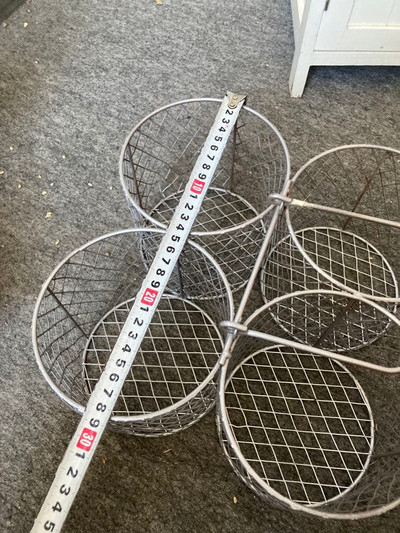 ガーデニング雑貨アンティーク　ガーデン雑貨　アイアンバスケット