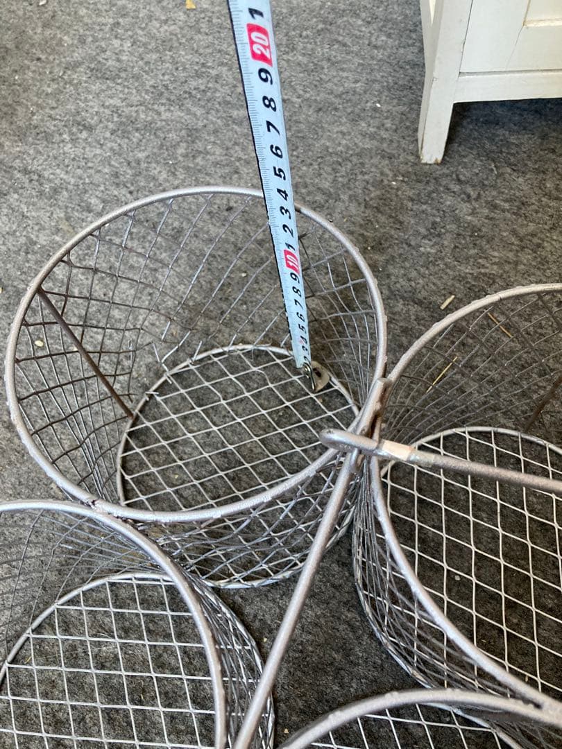 ガーデニング雑貨アンティーク　ガーデン雑貨　アイアンバスケット