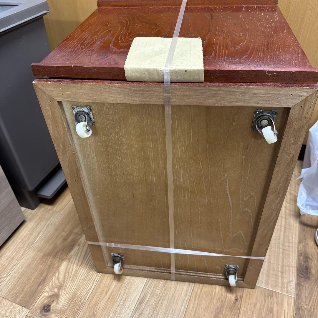 未使用保管品　折りたたみ式 お茶のみワゴン　アンティーク　レトロ　昭和