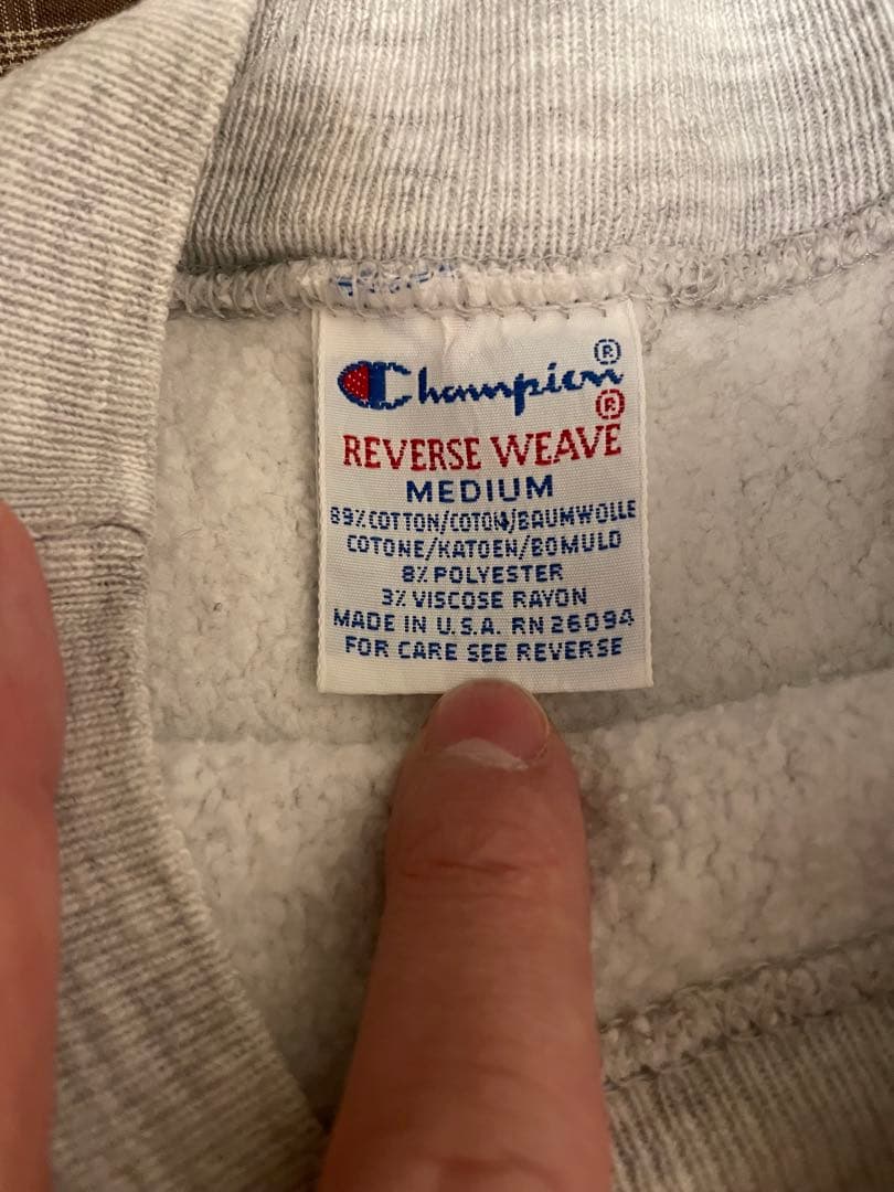 90s champion リバースウィーブ モックネック アメリカ製