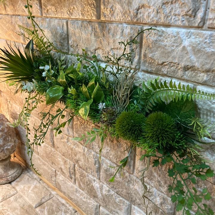 光触媒　人工観葉植物　ウォールグリーン　造花　インテリア　サンプル集6666