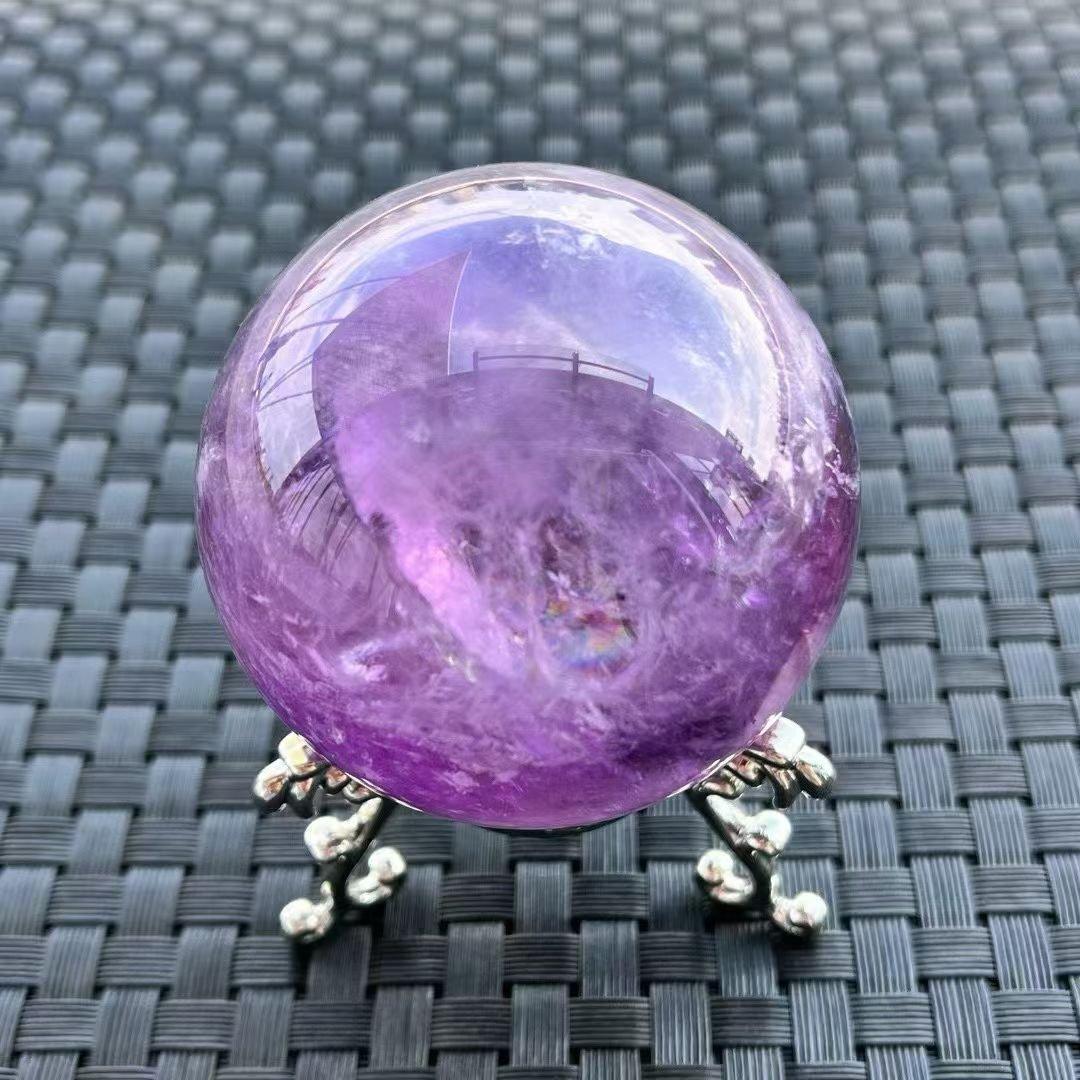 AAAAAAA級家庭円満☆天然アメジスト丸玉B0105/YS/Z58/280A