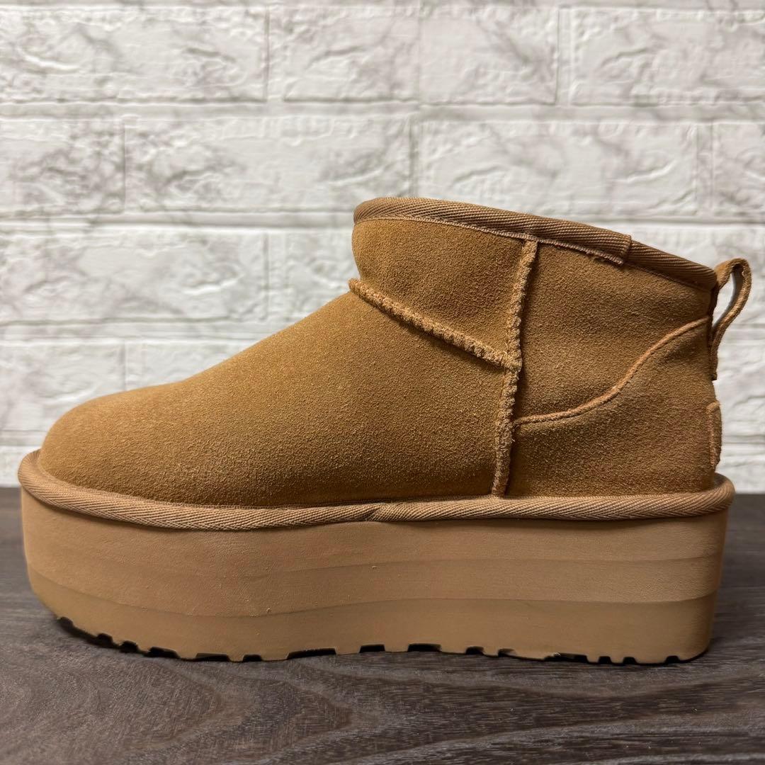 UGG クラシック ウルトラミニ プラットフォーム 23cm チェスナット　厚底