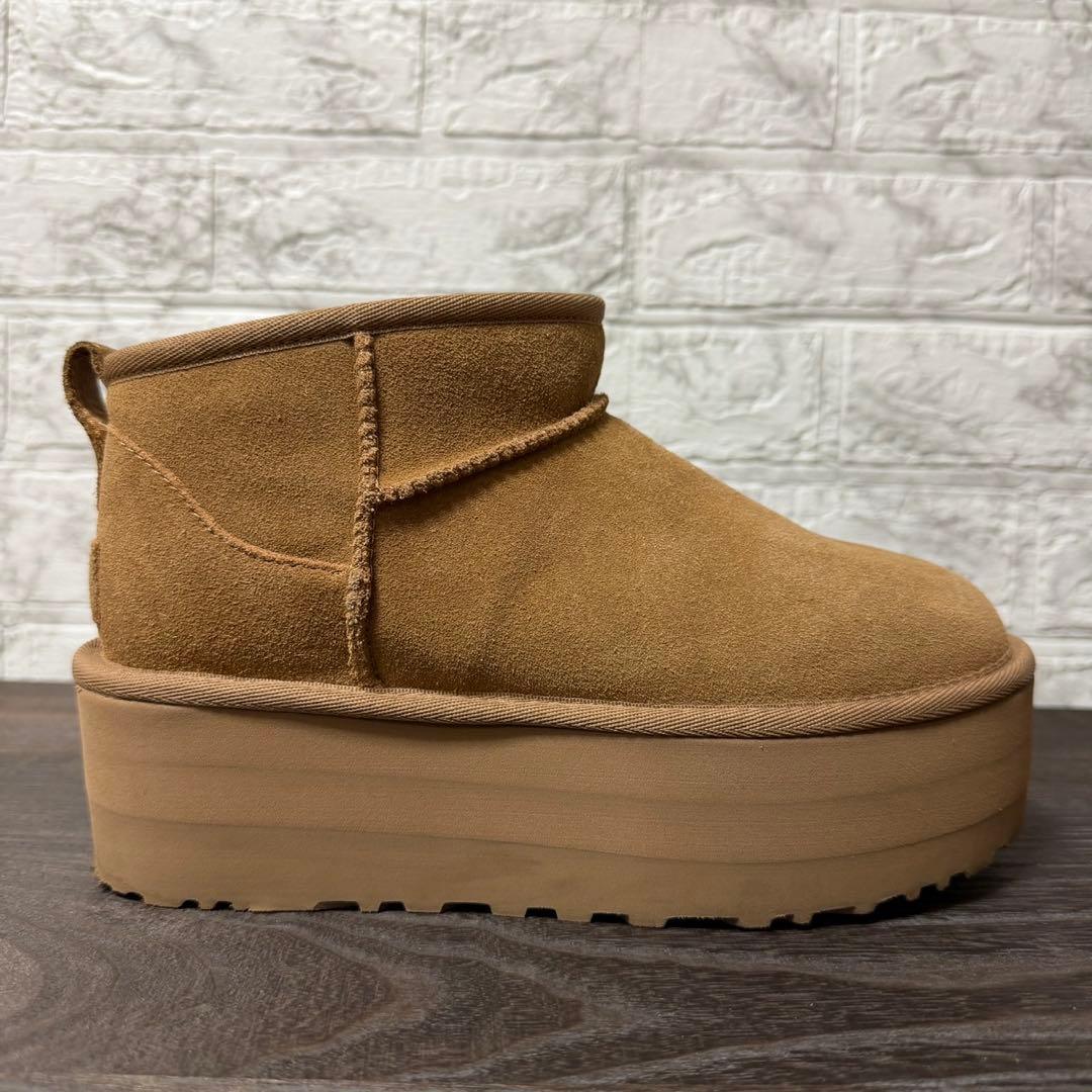 UGG クラシック ウルトラミニ プラットフォーム 23cm チェスナット　厚底