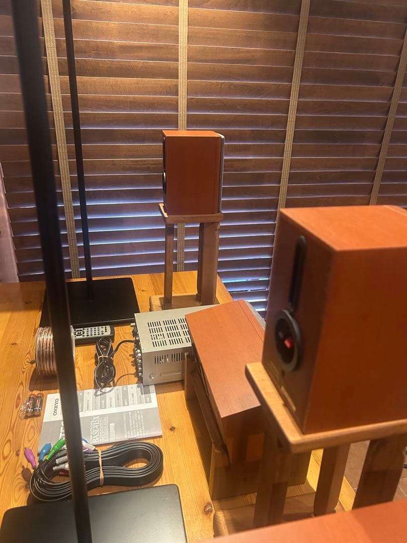 BASE-V15X 5.1chと AS-75Hと ハンドメイドスピーカースタンド